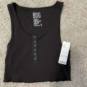 Urban Outfitters black cropped tank top